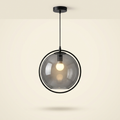 Brume — Smoked Grey Glass Globe Pendant