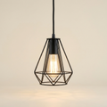 Atelier — Suspension cage métal noir mat