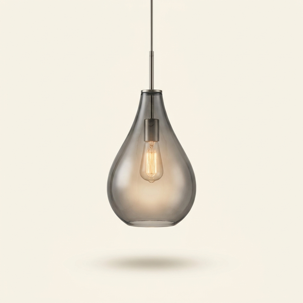 Théodore Smoked Glass Pendant