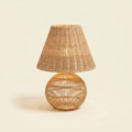 Rattan Mushroom Table Lamp
