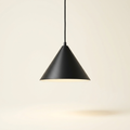 Halo Manufacture — Black Metal LED Ring Pendant