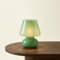 Émilienne Green Opaline Saucer Lamp