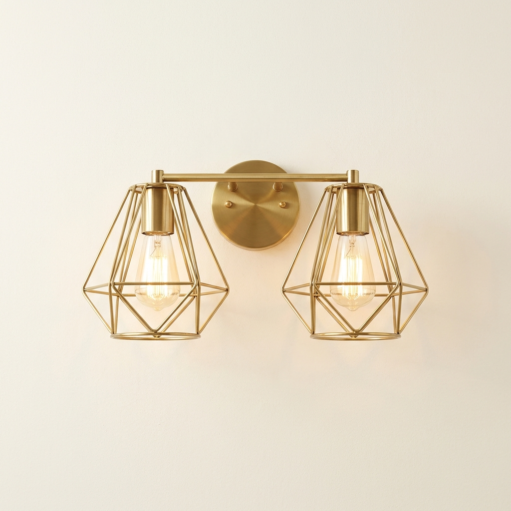 Établi Mural Régie — Twin Cage Wall Light