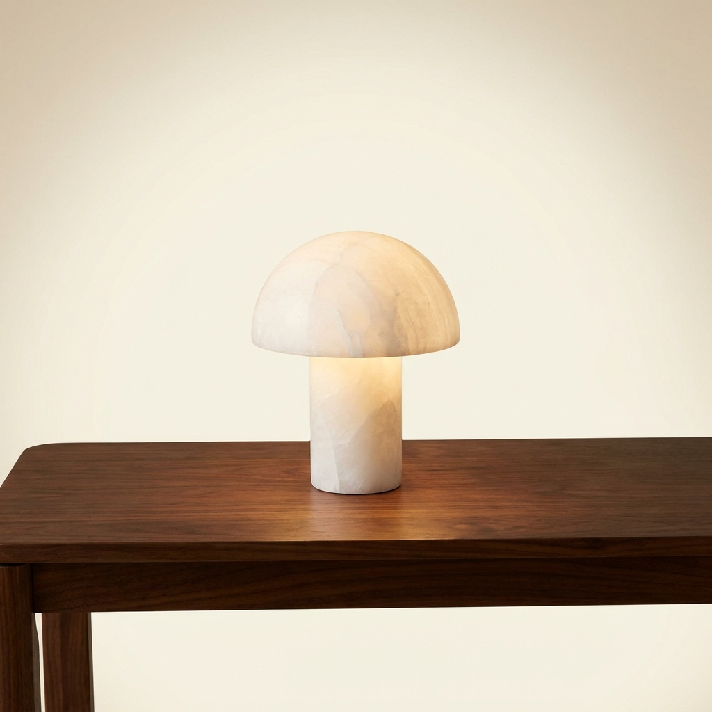 Joséphine Alabaster Mushroom Lamp