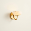 Lueur — Alabaster Tube & Brass Wall Sconce
