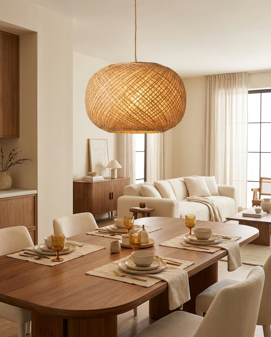 Paper Moon Pendant Light