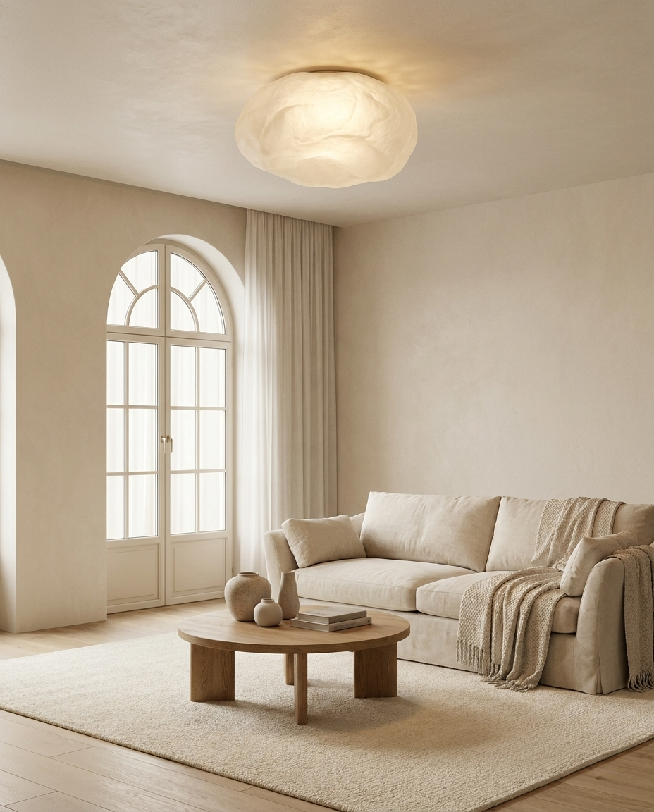 Frosted Glass Cloud Ceiling Light
