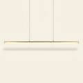 Linéa — Linear LED Bar Chandelier in Brushed Brass
