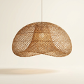 Canopée — Oversized Woven Rattan Statement Chandelier