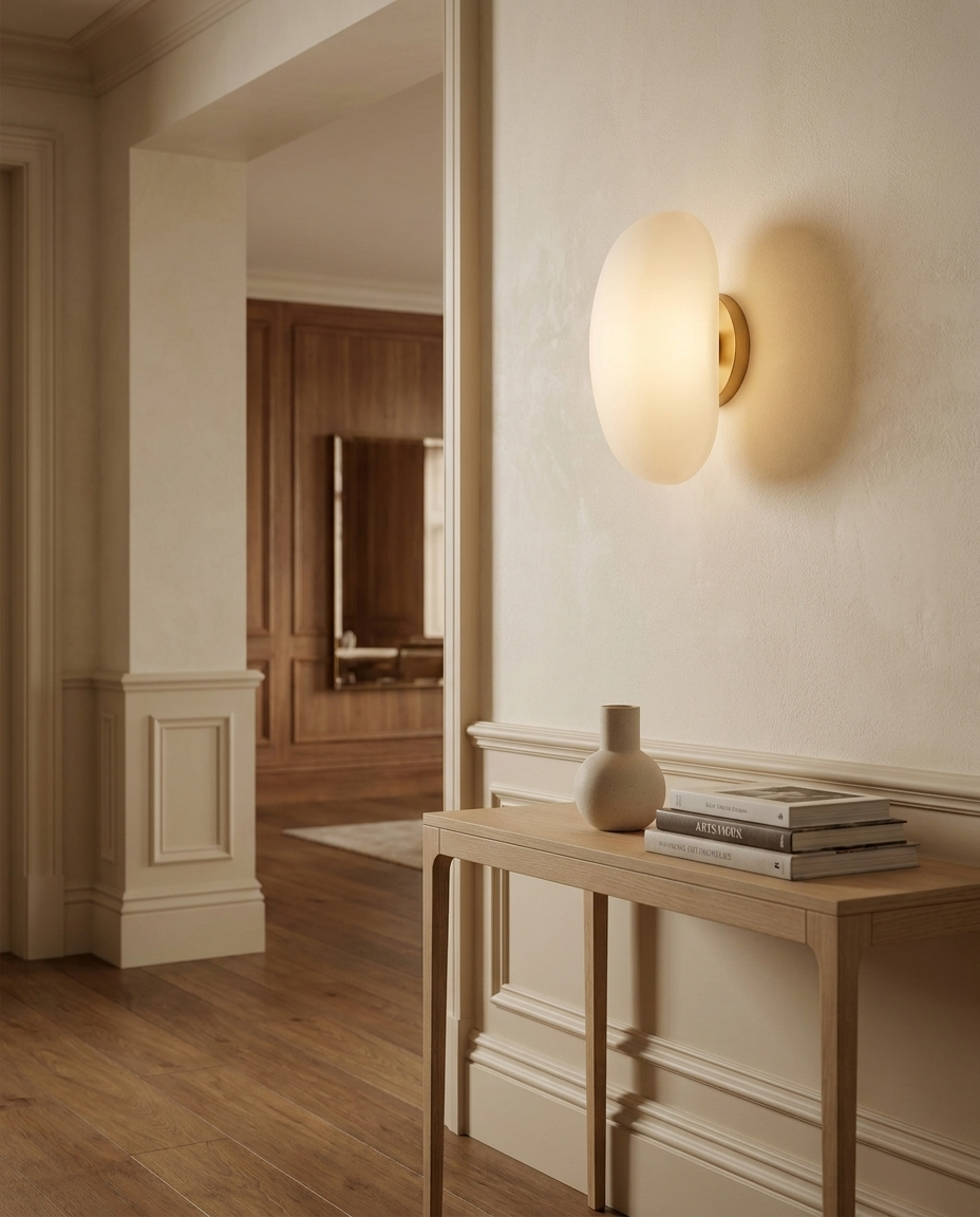 Séraphin Opaline Globe Wall Light