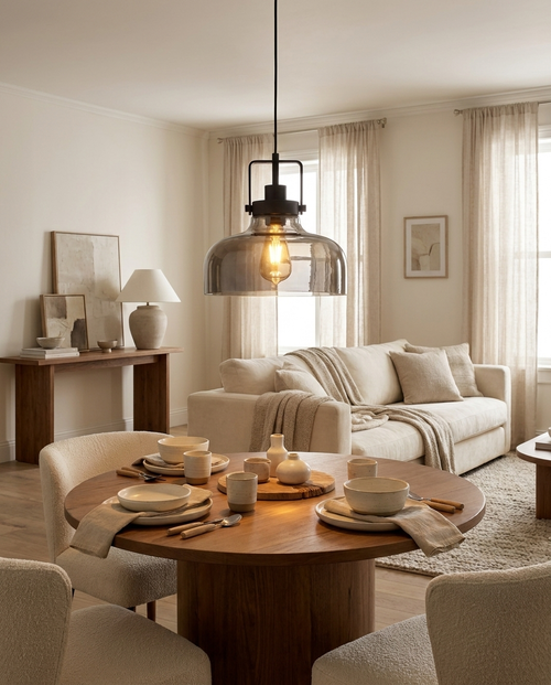 Bocal Atelier — Smoked Glass Globe Pendant