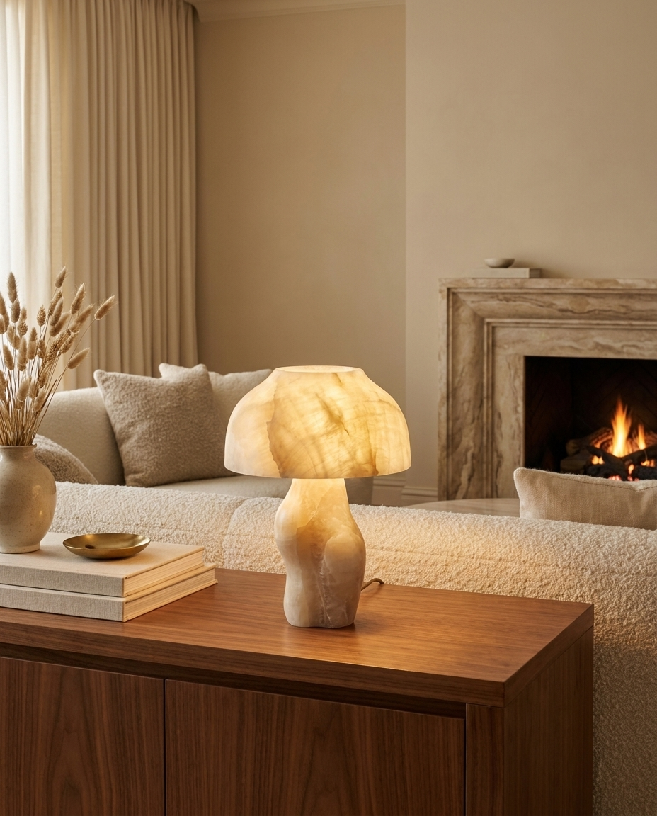 Hélène Alabaster Column Lamp